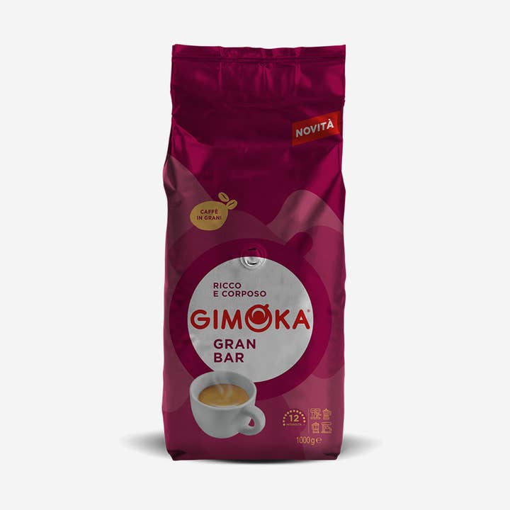 Caffe Gimoka Gran Bar Coffee Beans 1 kg / 2.2 Lbs for wholesale by Gusto Italian Foods LLC