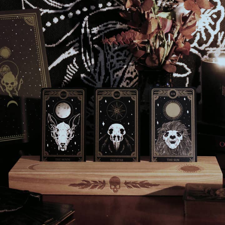 13th Press - Wholesale Decorative Tabletop Object - "Celestial" Altar Stand, Tarot reading card stand4