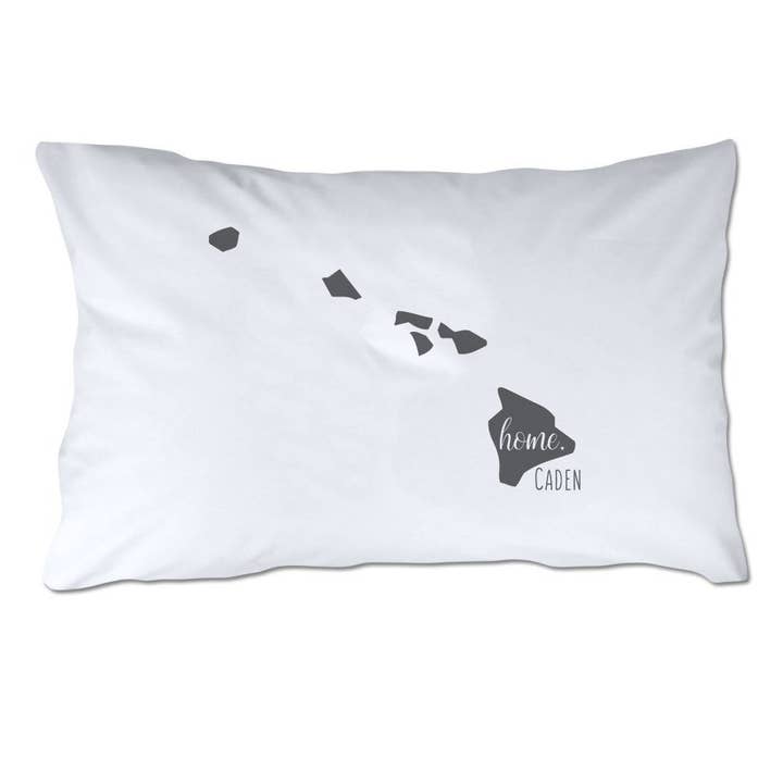 Personalized State of Hawaii Home Pillowcase for wholesale by 4 Wooden Shoes