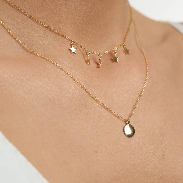 Disk Medallion Necklace for wholesale by Diat