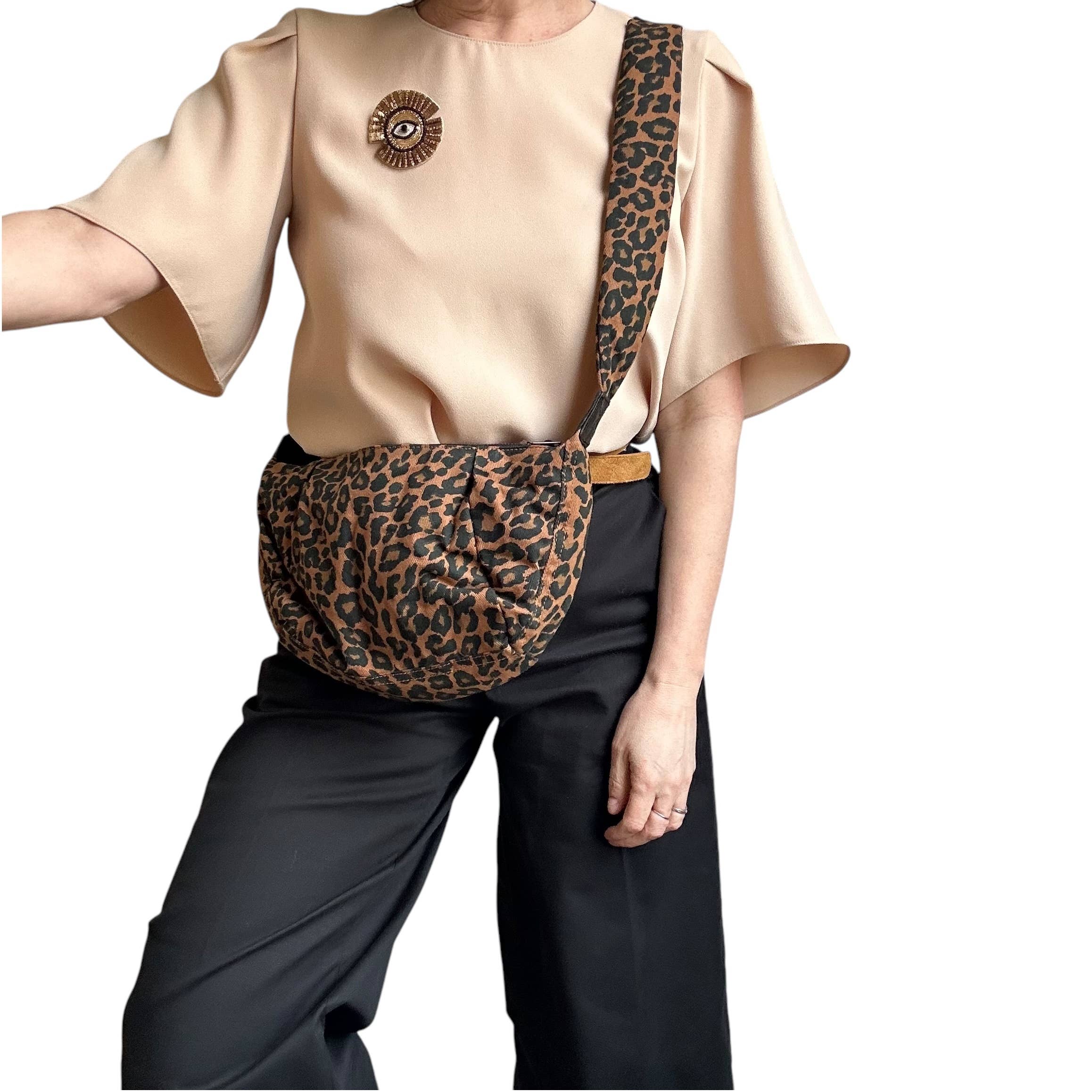 Sixton London – wholesale Crossbody bag – Women's – Brixton cross body sling bag - brown leopard print - small2