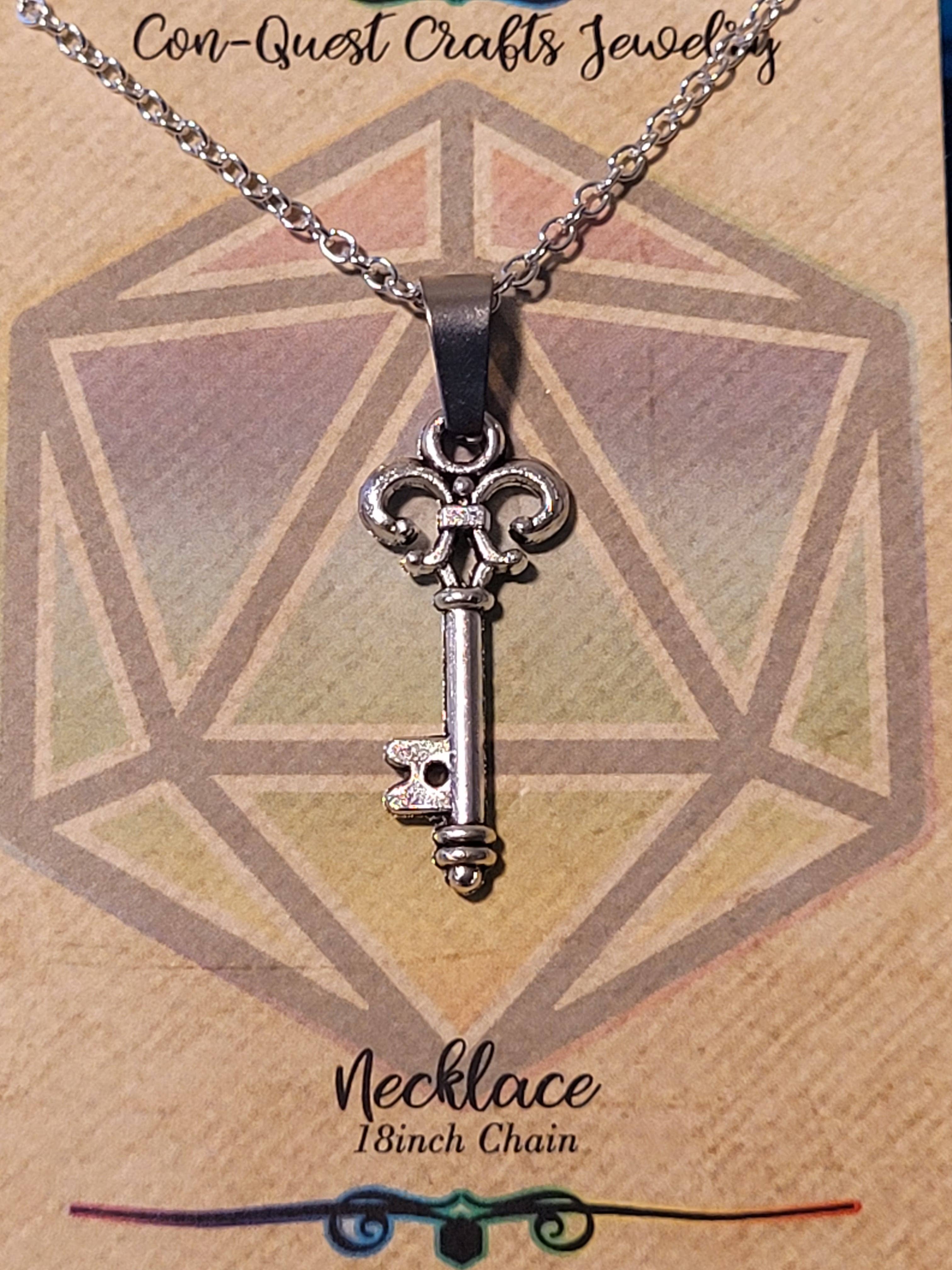 Con-Quest Crafts - Vente Boucles d'oreilles pendantes - Boucles d’oreilles et colliers à thème fantasy, gothique, RPG et gaming15