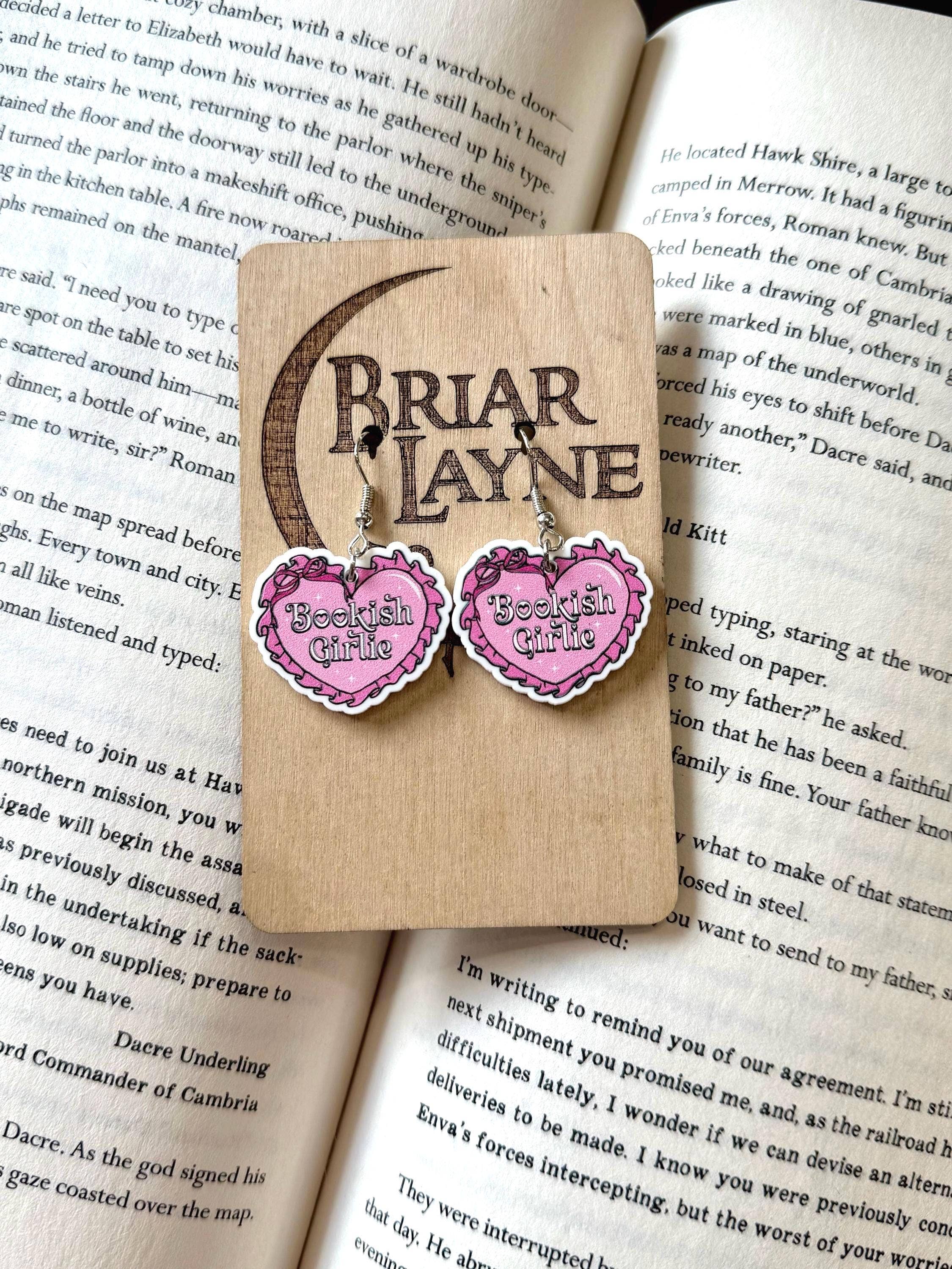 Briar layne - Wholesale Dangle Earrings - Bookish Girlie Book Club Reading Booktrovert Earrings6