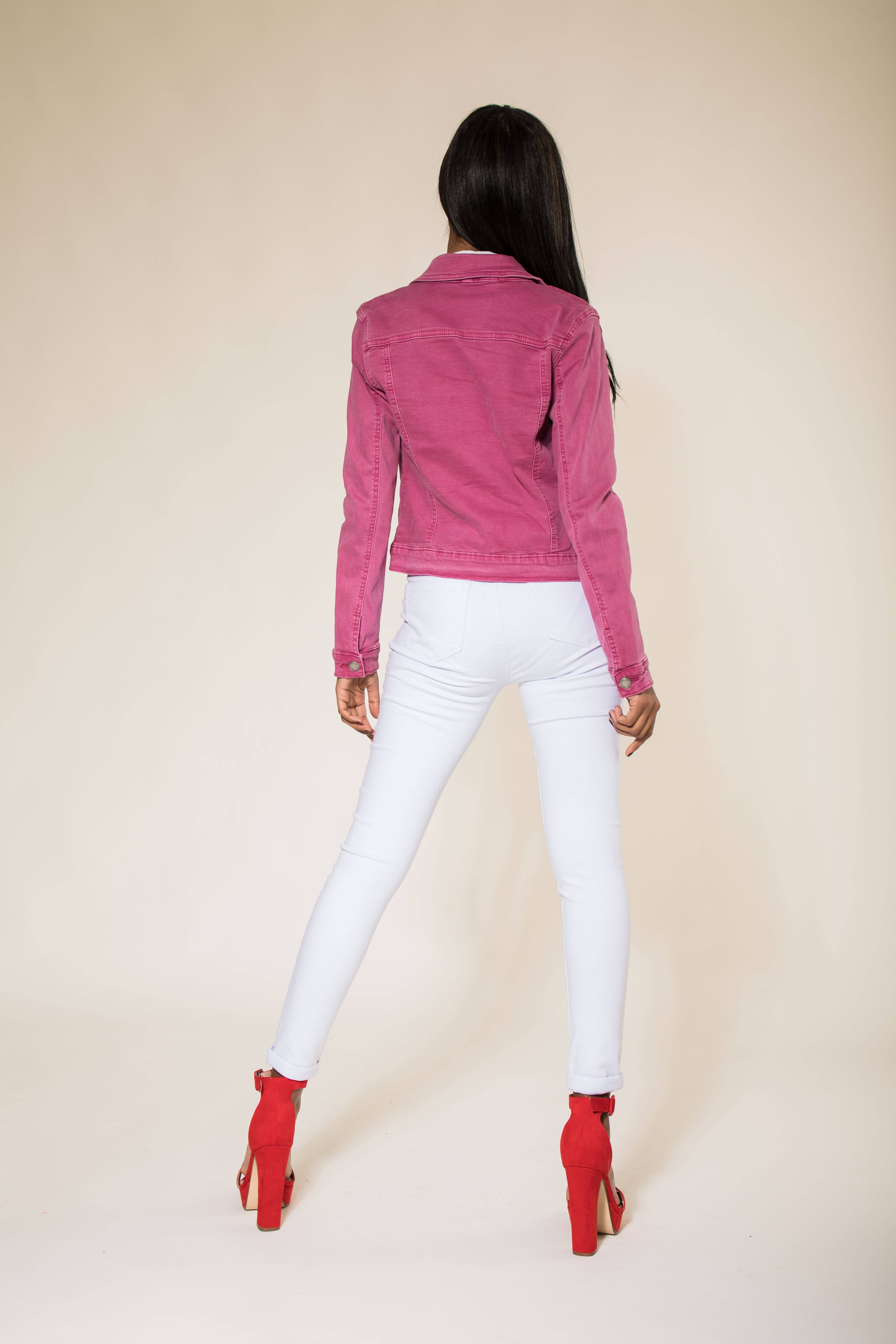 Nina Carter - Wholesale Jas - Dames - Stretch nauwsluitend jack kleur J212A43