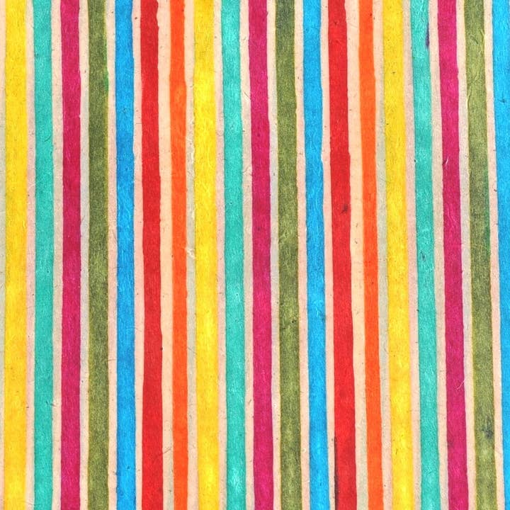 Giftsland - Wholesale Flat Wrap - 20x30 Batik Multi stripe