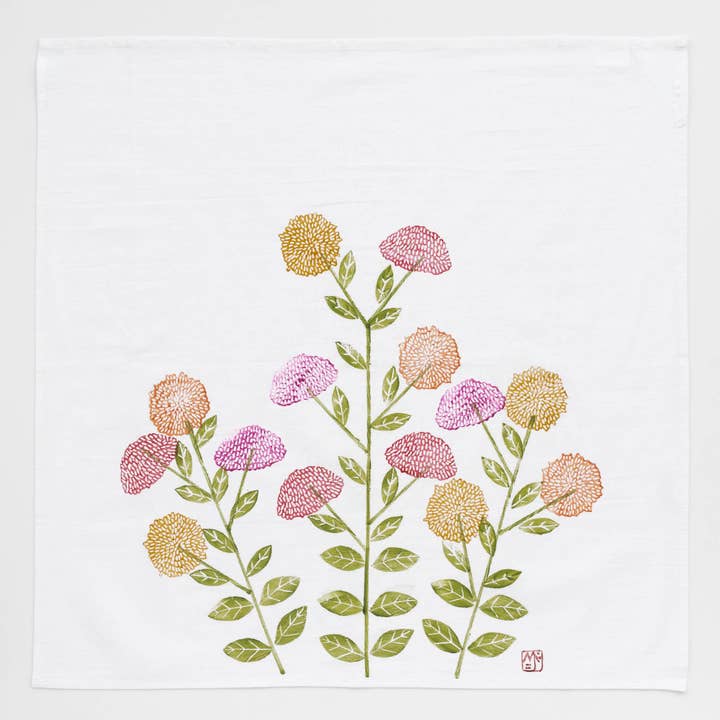 PRETTY FLOURS - Wholesale Tea Towel - Flour Sack Towel - Zinnia