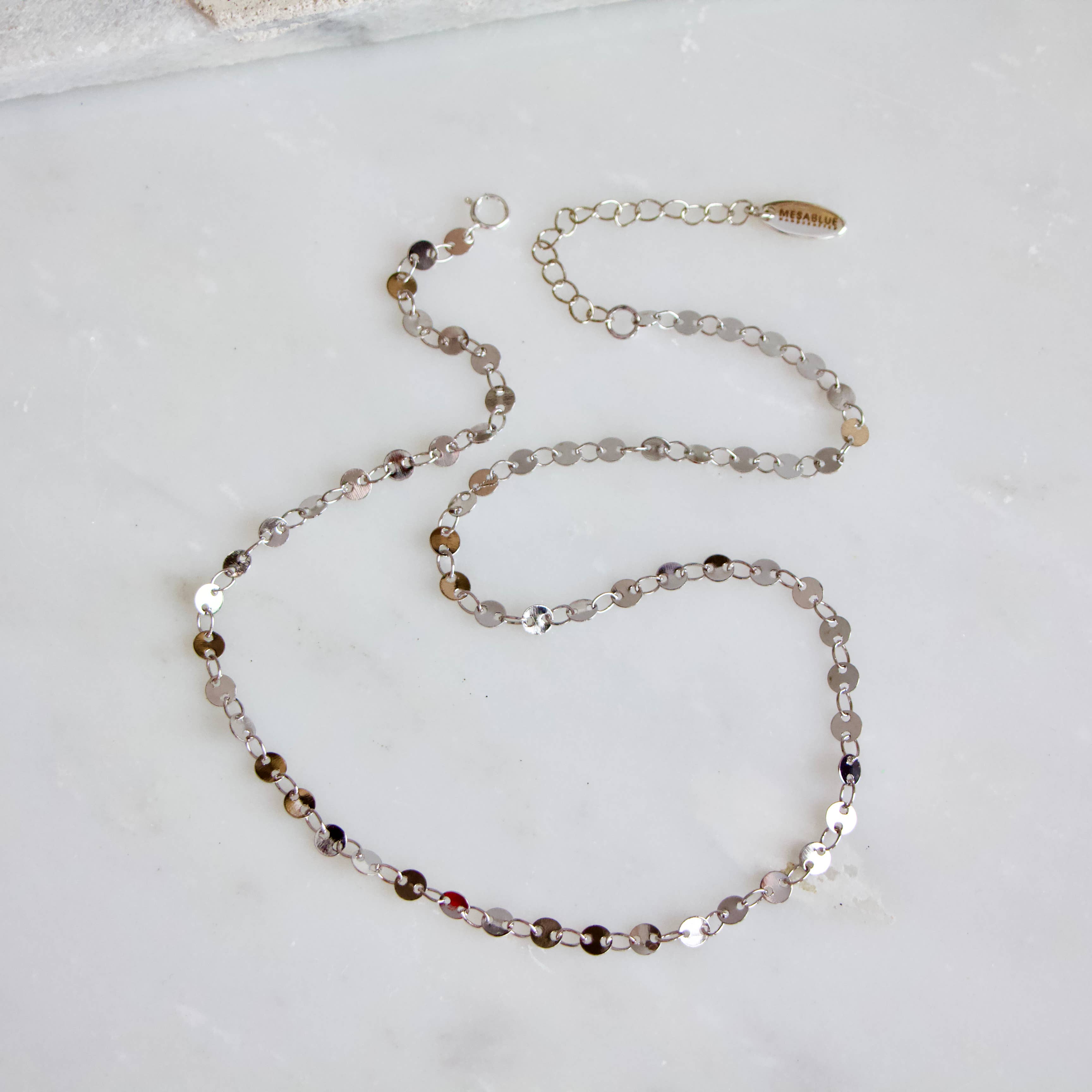 Mesa Blue - Vente Collier ras-de-cou - Tour de cou chaîne de monnaie3