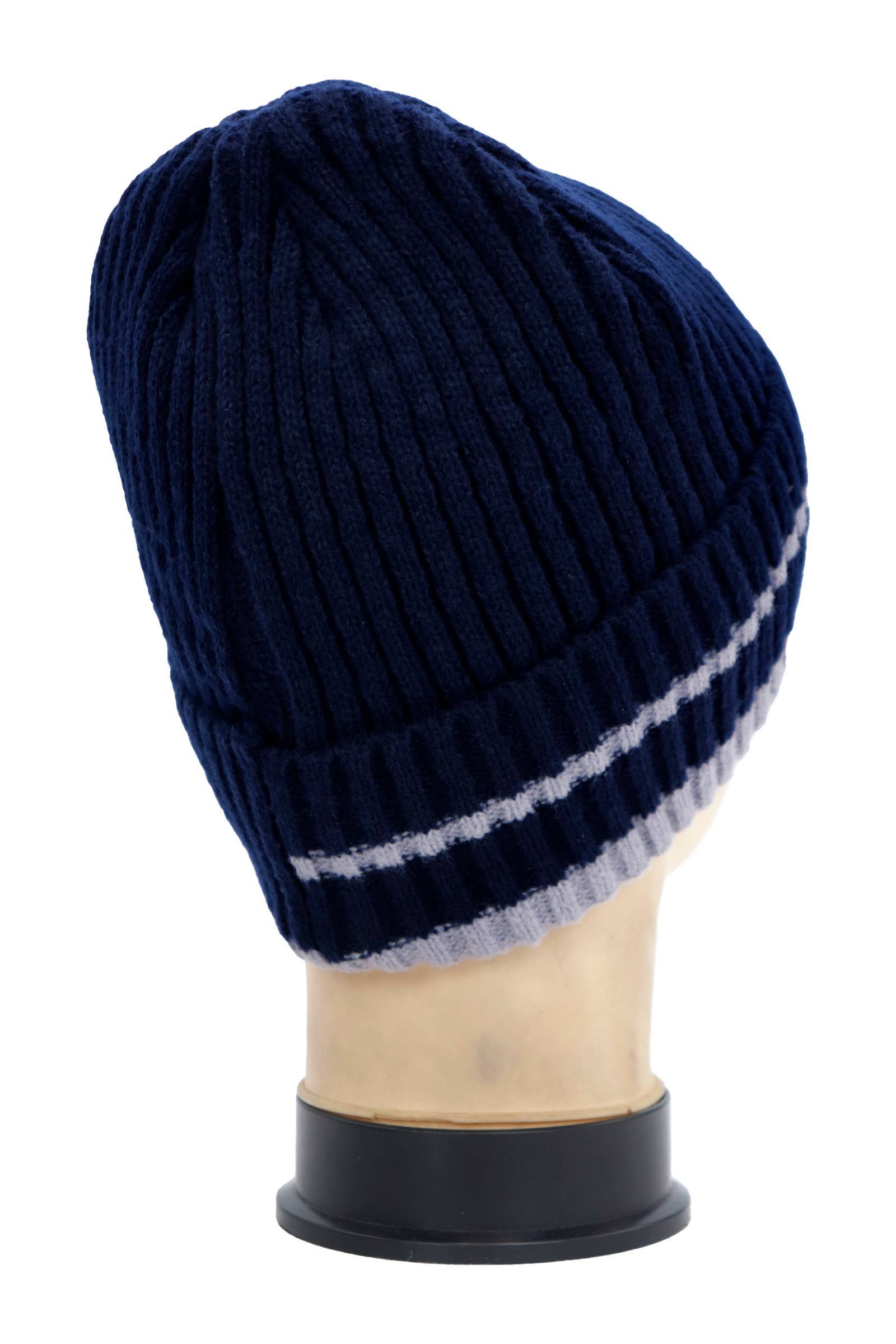 SORTIDAS Gorro de Malha Canelada com Risca Diagonal e Forro de Fleece para venda a revendedores na Faire4