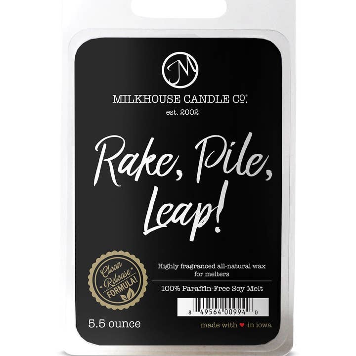 Milkhouse Candle Company - Wholesale Wax Melt - 5.5 oz Wax Melts: Rake, Pile, Leap!