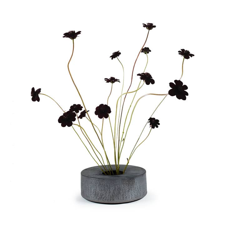 Ikebana Vase in Iron Ore for wholesale by Dweller Studio