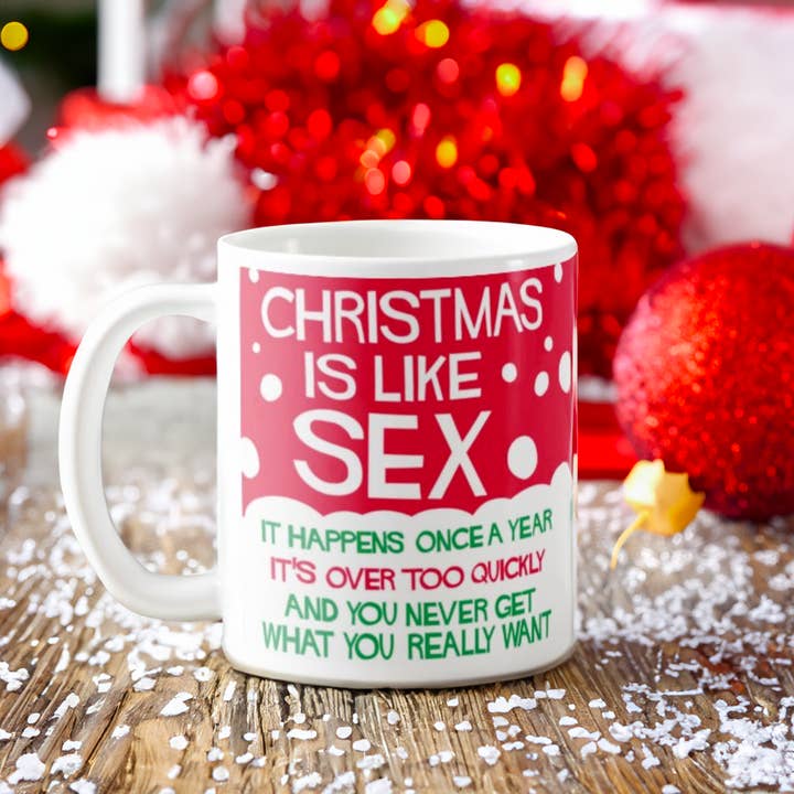 Mug de Noël sexy : Noël c'est comme le sexe pour la vente par CALLVIN