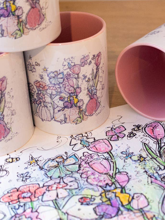 Tasse illustrée — La Princesse des Tulipes for wholesale by Vox & Oz