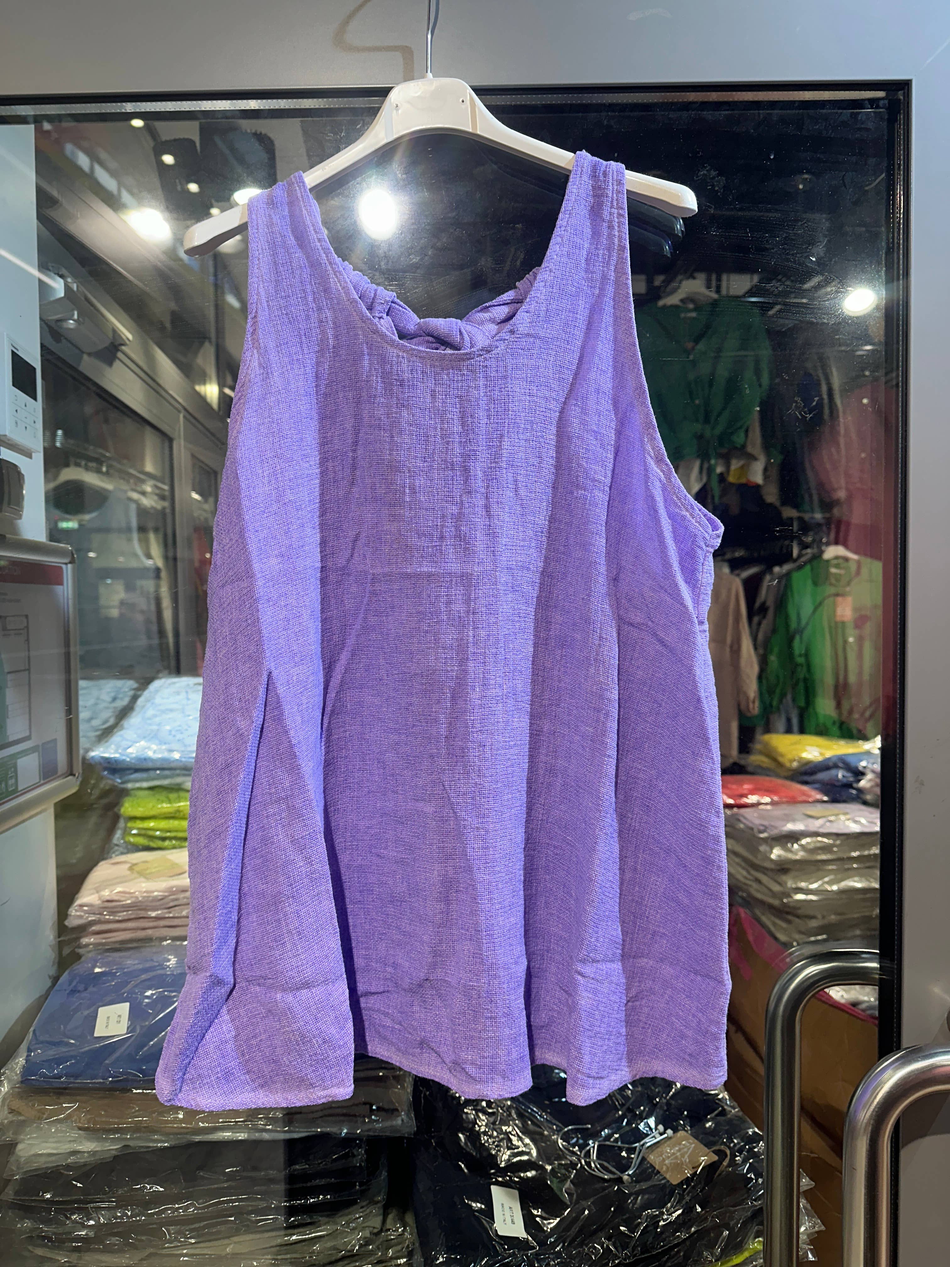 LÉA & LUC - Vente Débardeur – femme - Débardeur en 50% coton et 50% Lin REF. 916837