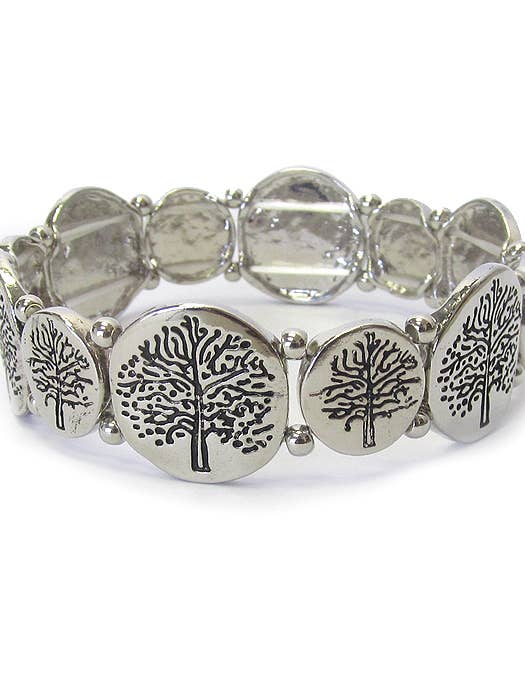 ( T786 ) BRACELET ÉLASTIQUE ARBRE DE VIE pour la vente par Jewelry Max