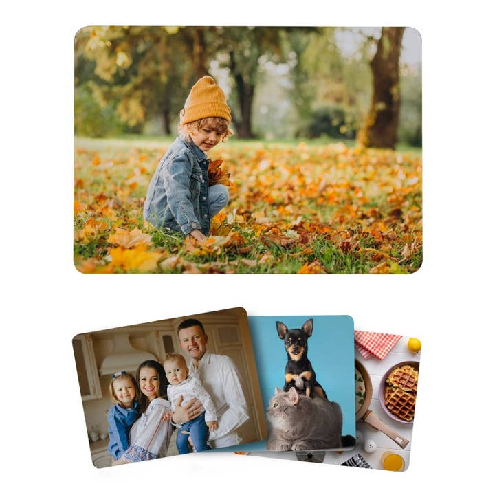 TheDogTagCo - Vente Sets de table - Napperon personnalisé, photo mate, antidérapant, arrière cuisine1