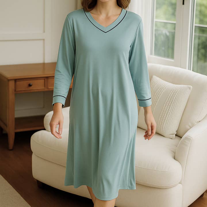 Vestido de dormir suave modal para salón – Soporte de sujetador incorporado para venta al por mayor de DrifWoo