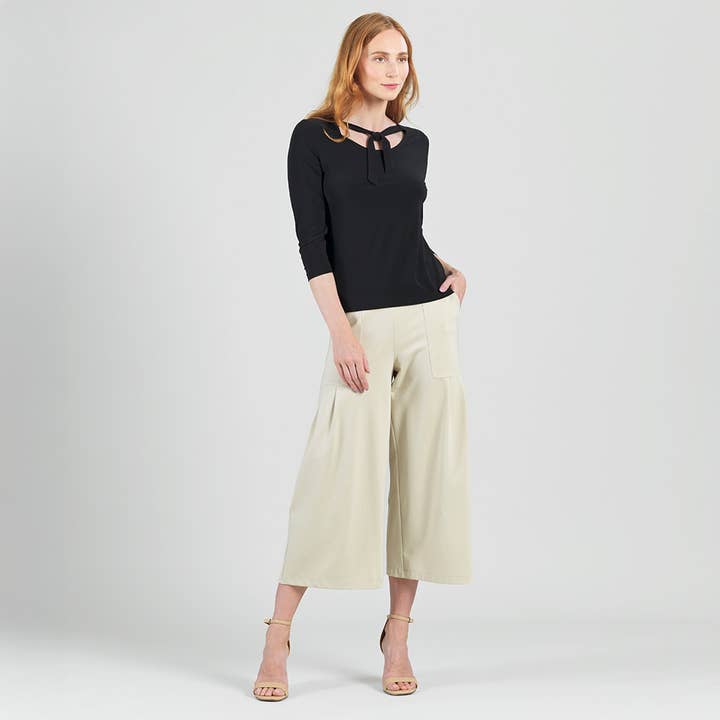 Clara Sunwoo - Wholesale Knit Top - Women's - T725 - Reversible Back Tie Top