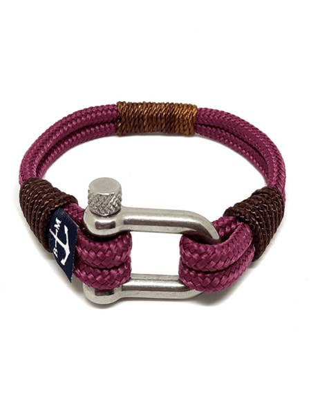 Bran Marion Yachting Brown and Burgundy Nautical Bracelet for wholesale by Bran Marion