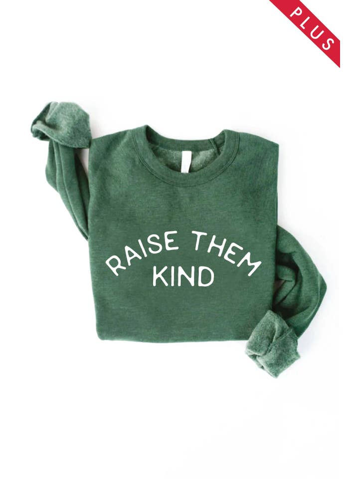 OAT COLLECTIVE - Wholesale Graphic Sweatshirt - Women's - RAISE THEM KIND Plus Graphic Sweatshirt2