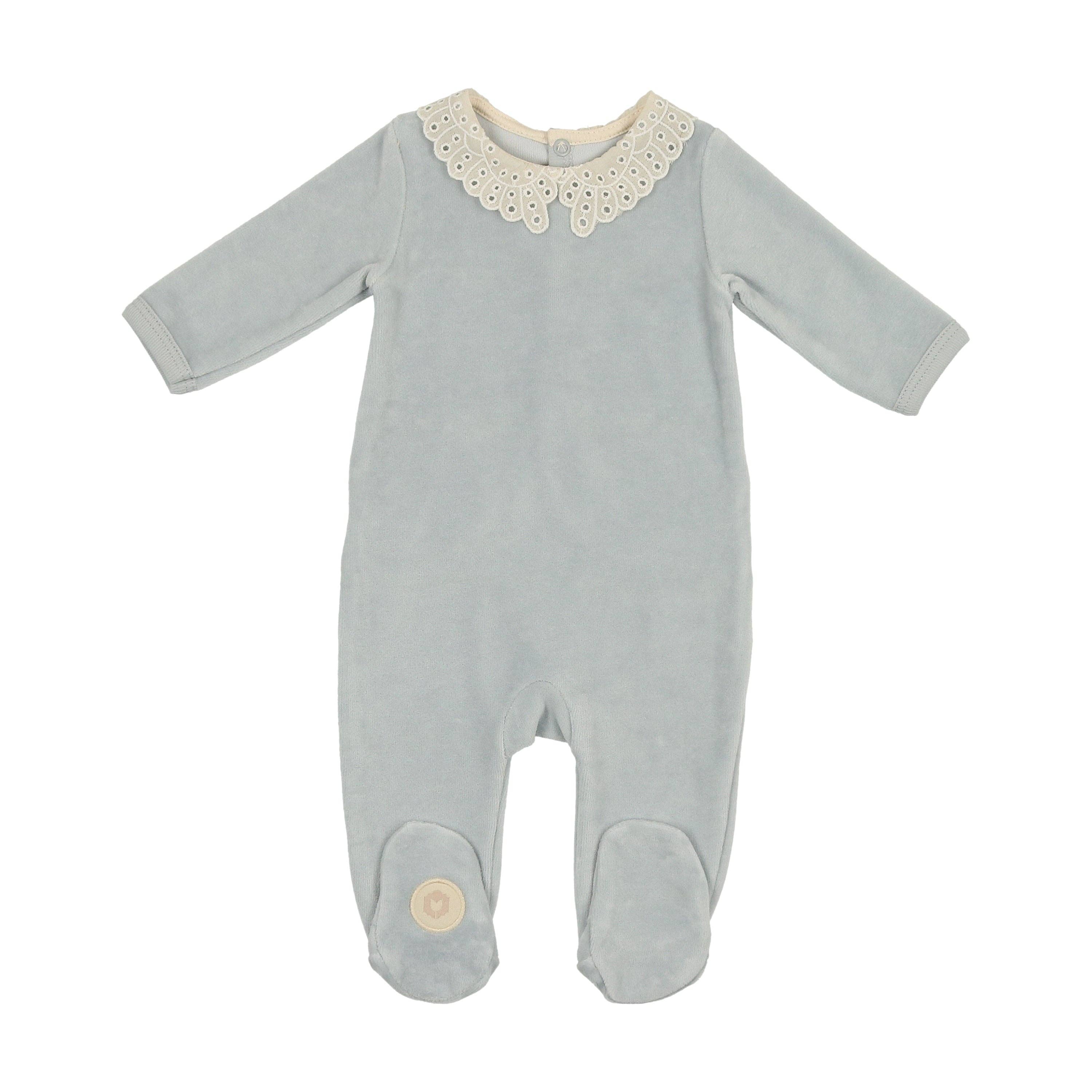 Mon Tresor Bebe - Wholesale Jumpsuit - Baby - Tiny Eyelet Footie1