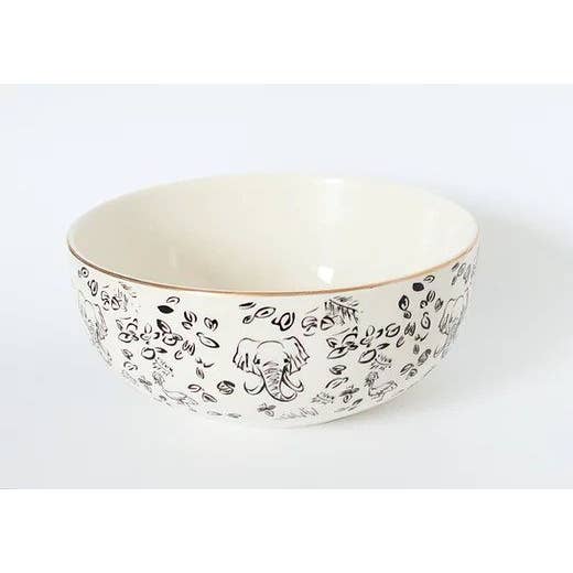 Kenya Cereal Bowl White Safari - Set of 4 for wholesale by milly sands interiors ltd.