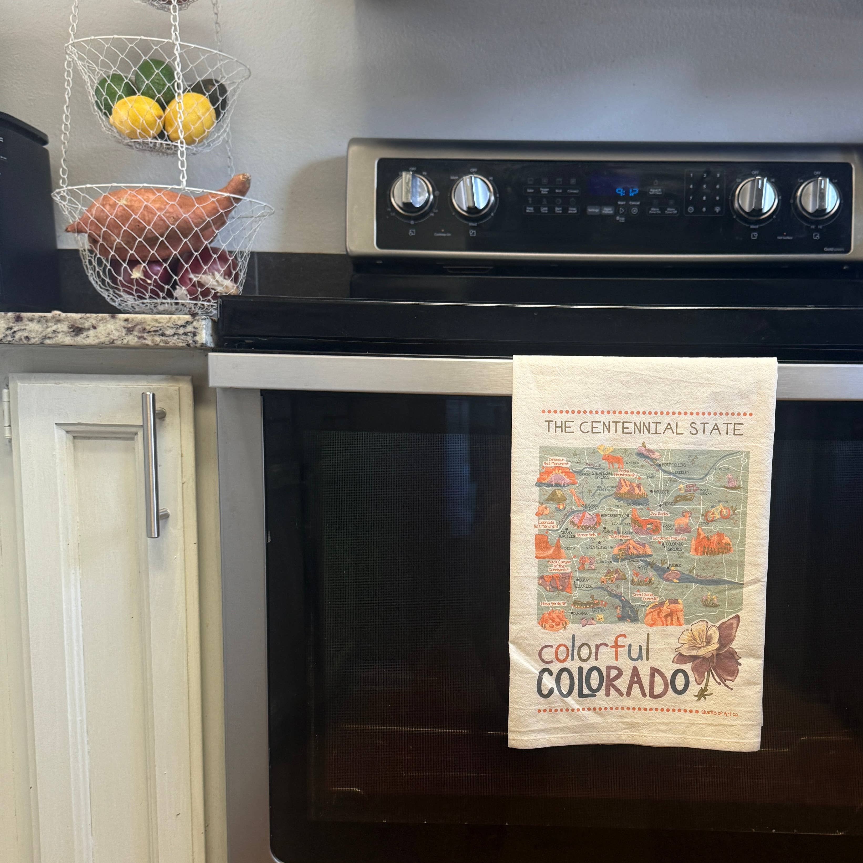 Quirks of Art co. - Wholesale Tea Towel - Flour Sack Tea Towel | Colorful Colorado3