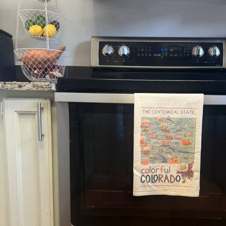 Quirks of Art co. - Wholesale Tea Towel - Flour Sack Tea Towel | Colorful Colorado3