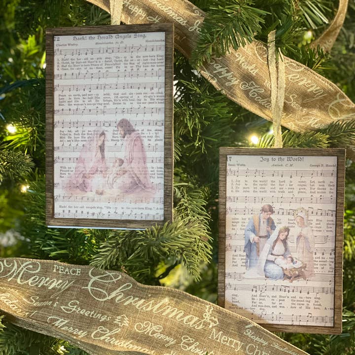 Holy Family on Carols Ornaments for wholesale by LAND OF COTTON