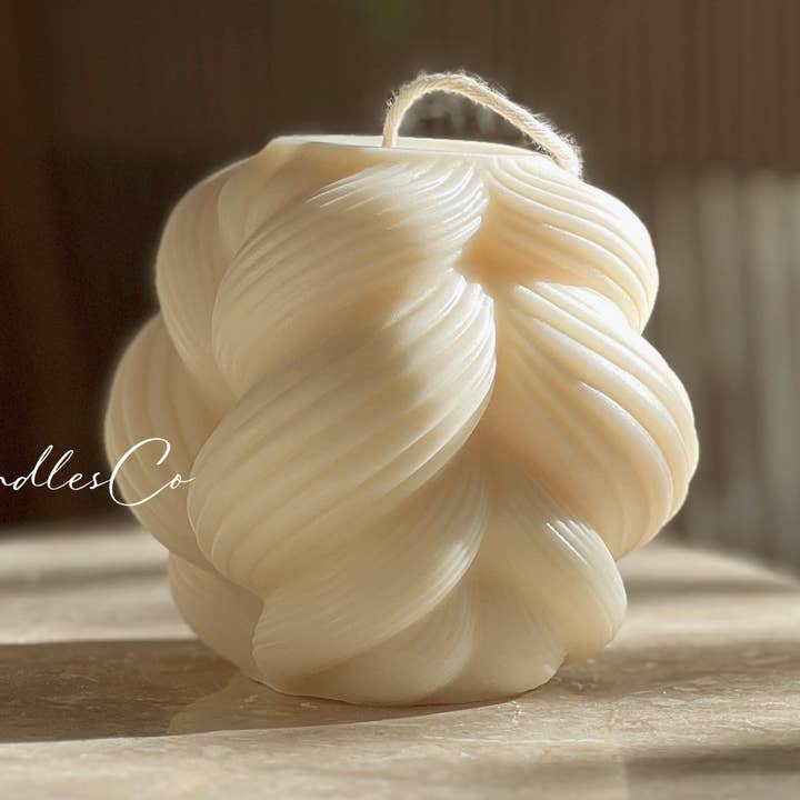 Twisted Rope Candle | Handmade Soy Wax Decorative Candle and other Purchase Wholesale rope. Free Returns & Net 60 Terms on Faire trending on Faire.
