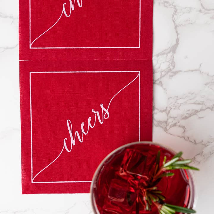 Toasting With Tara - Wholesale Disposable Napkin - The Red Carpet Cocktail Napkin Roll
