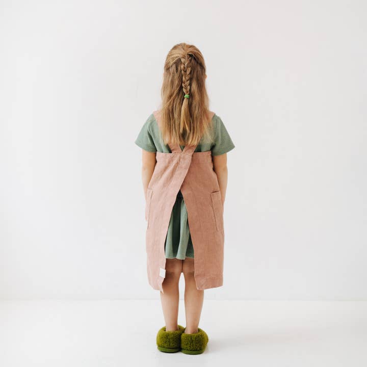 Linen Tales - Wholesale Apron - Kids - Kids Linen Pinafore Apron in Various Colors