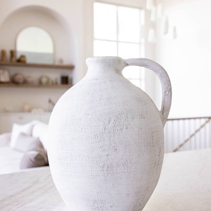 Naxos Jug Vase With Handle Large for wholesale by Luxe B Co