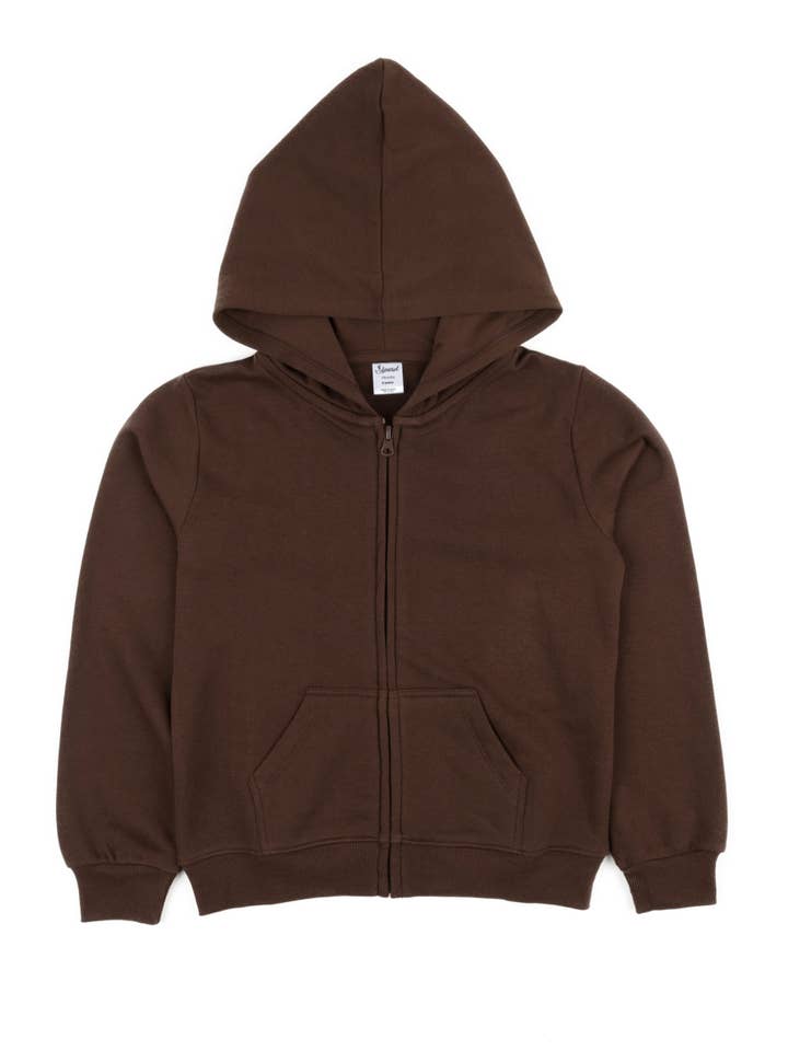 Leveret Pajamas - Wholesale Hoodie - Kids - Kids Zipper Sweat Hoodie Neutrals2