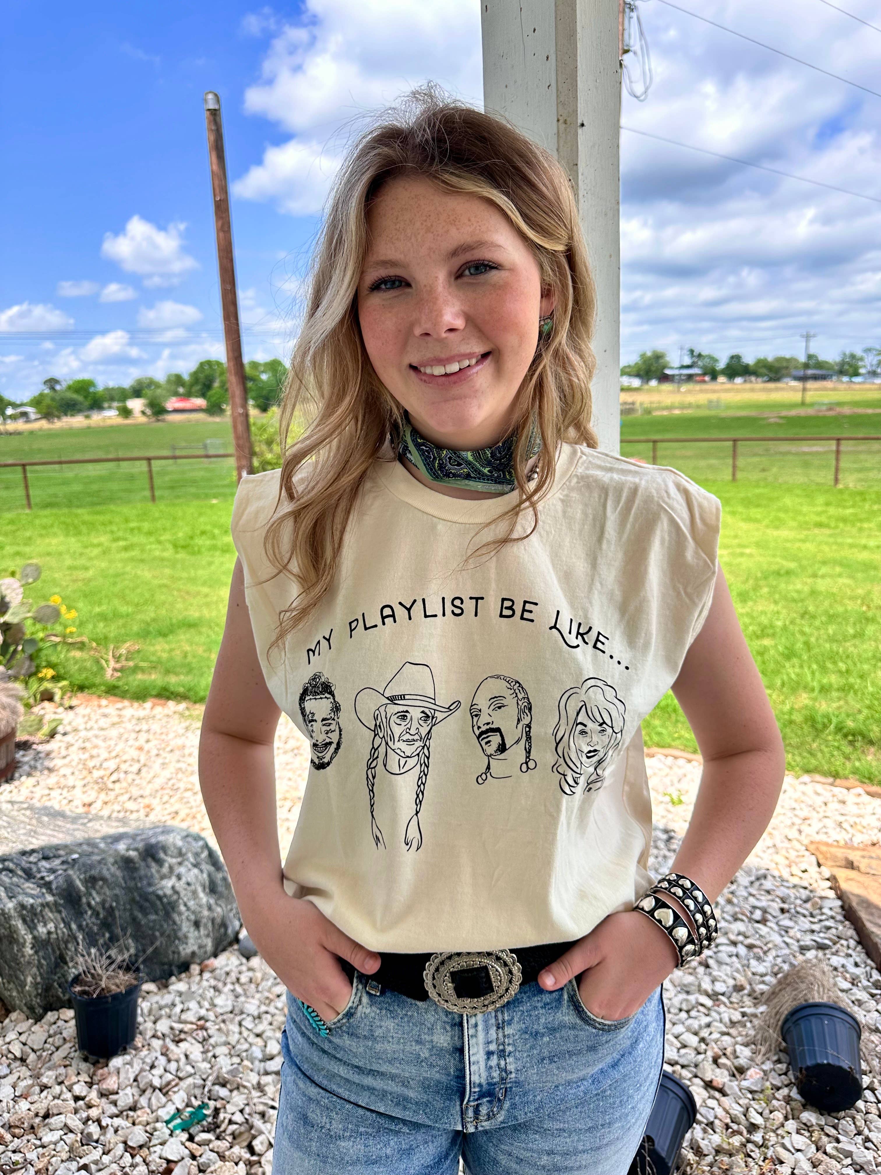 Hank & Scoot - Vente Débardeur – femme - Le débardeur Boxy Playlist2