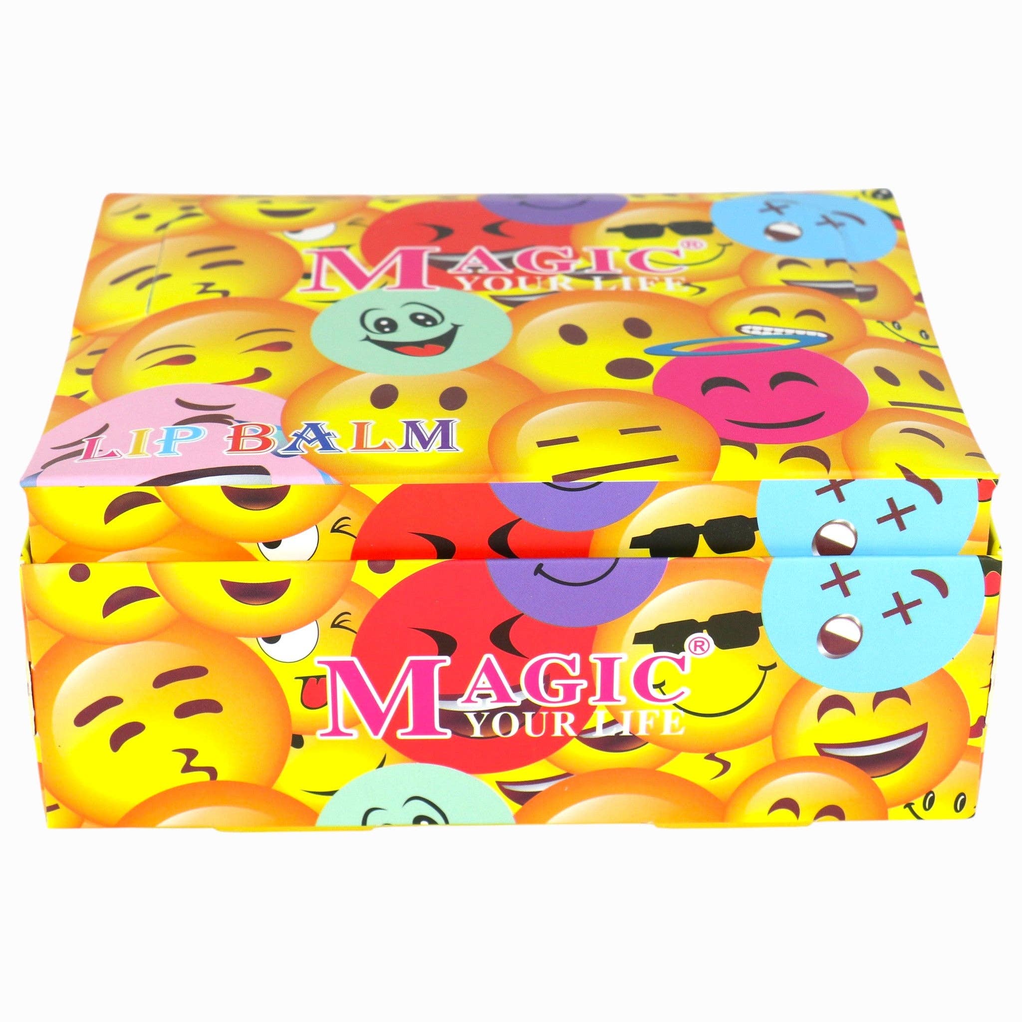 ASSORTITI Balsamo Labbra Palla Emoji Divertente LB806 (24PC) in vendita all'ingrosso su Faire10