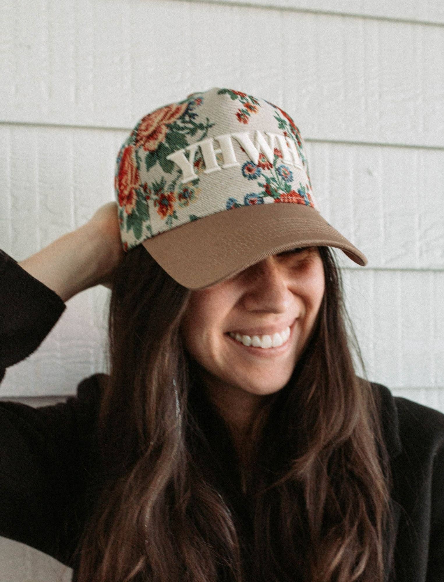 Jenessa Wait - Vente Casquette de camionneur – femme - Chapeau : Floral YHWH1