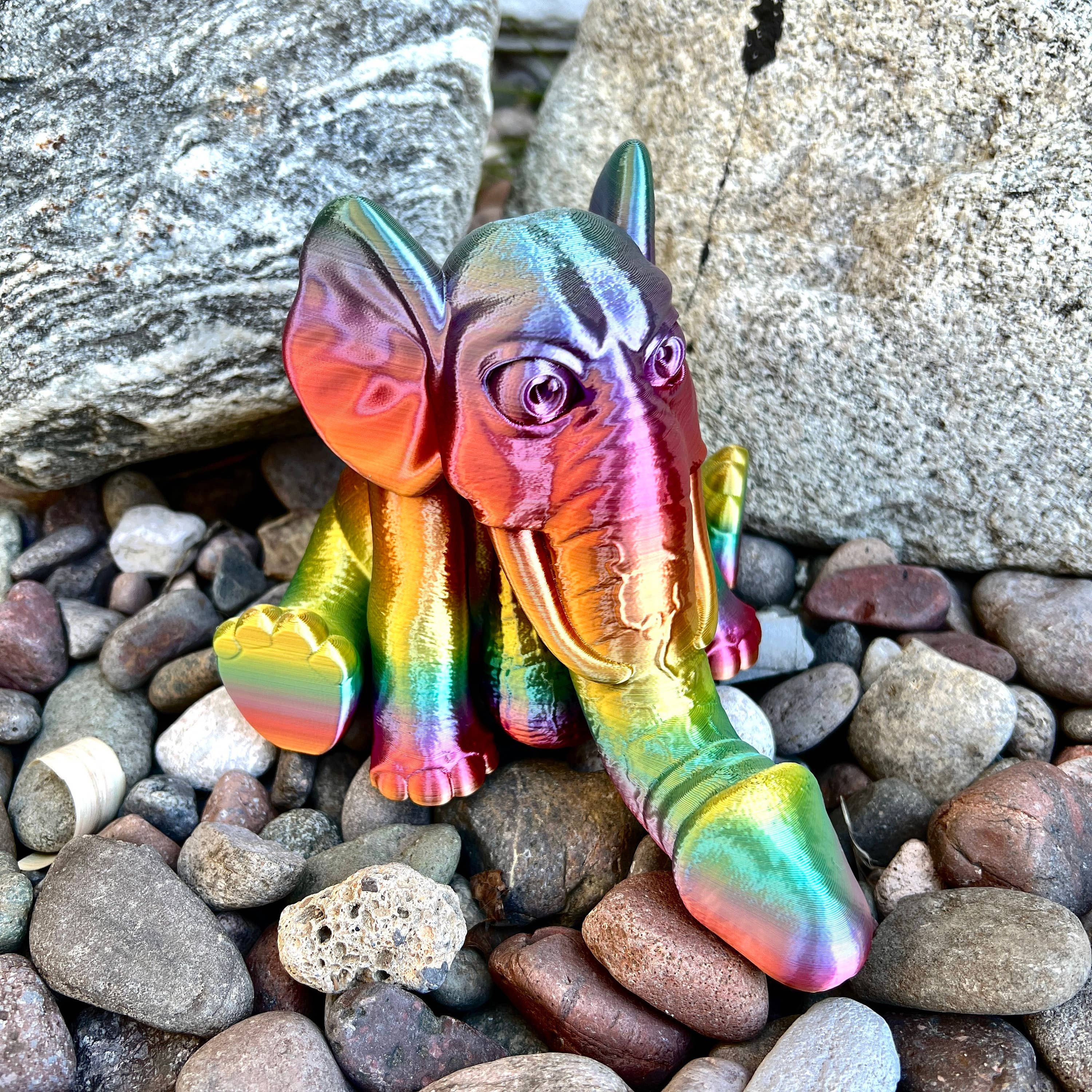 NumanPrints - Wholesale Gag Gift/Novelty Gift - Angry Inch Dick Elephant 3D Printed Adult Dick