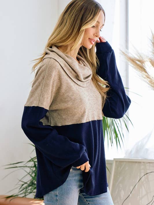 lovely melody - Wholesale Tunic - Women's - LMT3388-I will always love you colorblock top10