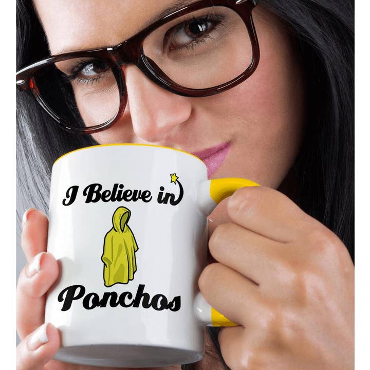 3dRose – wholesale Coffee mug – 3dRose, I Believe In Ponchos, Mug1