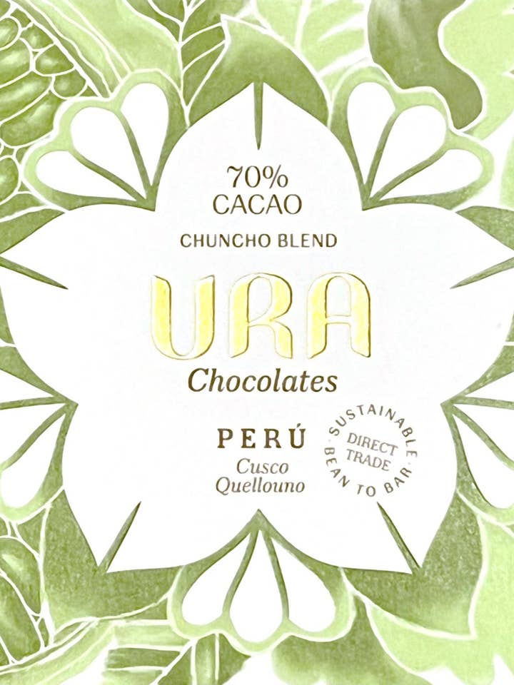 Ura Chocolates - Cusco Quellouno Chocolat Noir 70% - Pérou pour la vente par Cocoa Store