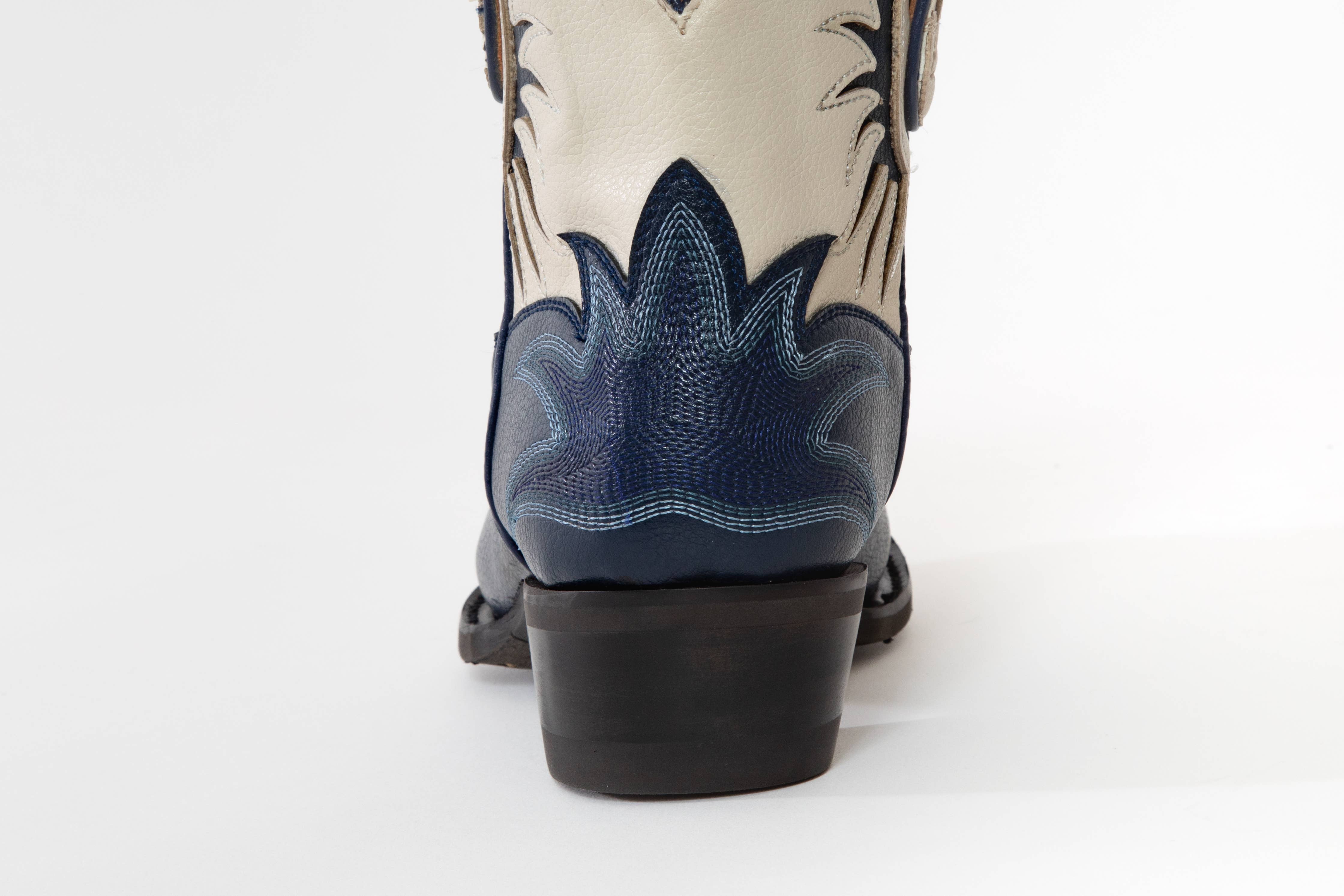 Desert Bloom Boots, LLC - Vente Bottes de cowboy – femme - Dentelle Saphir de Figuier de Barbarie5