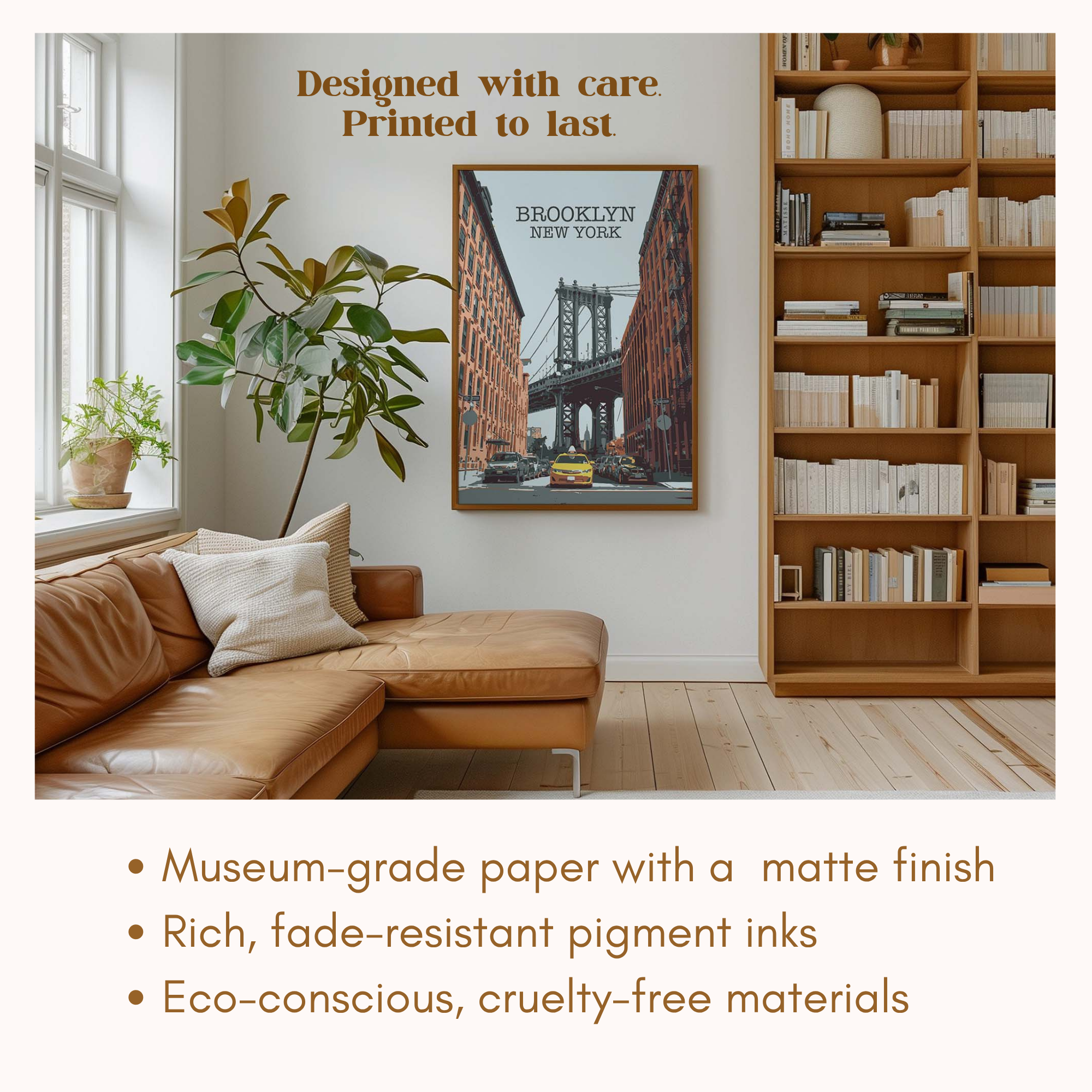 Newpencilbox Art - Wholesale Art Print - Brooklyn, New York Poster – Dumbo Yellow Cab Art Print8