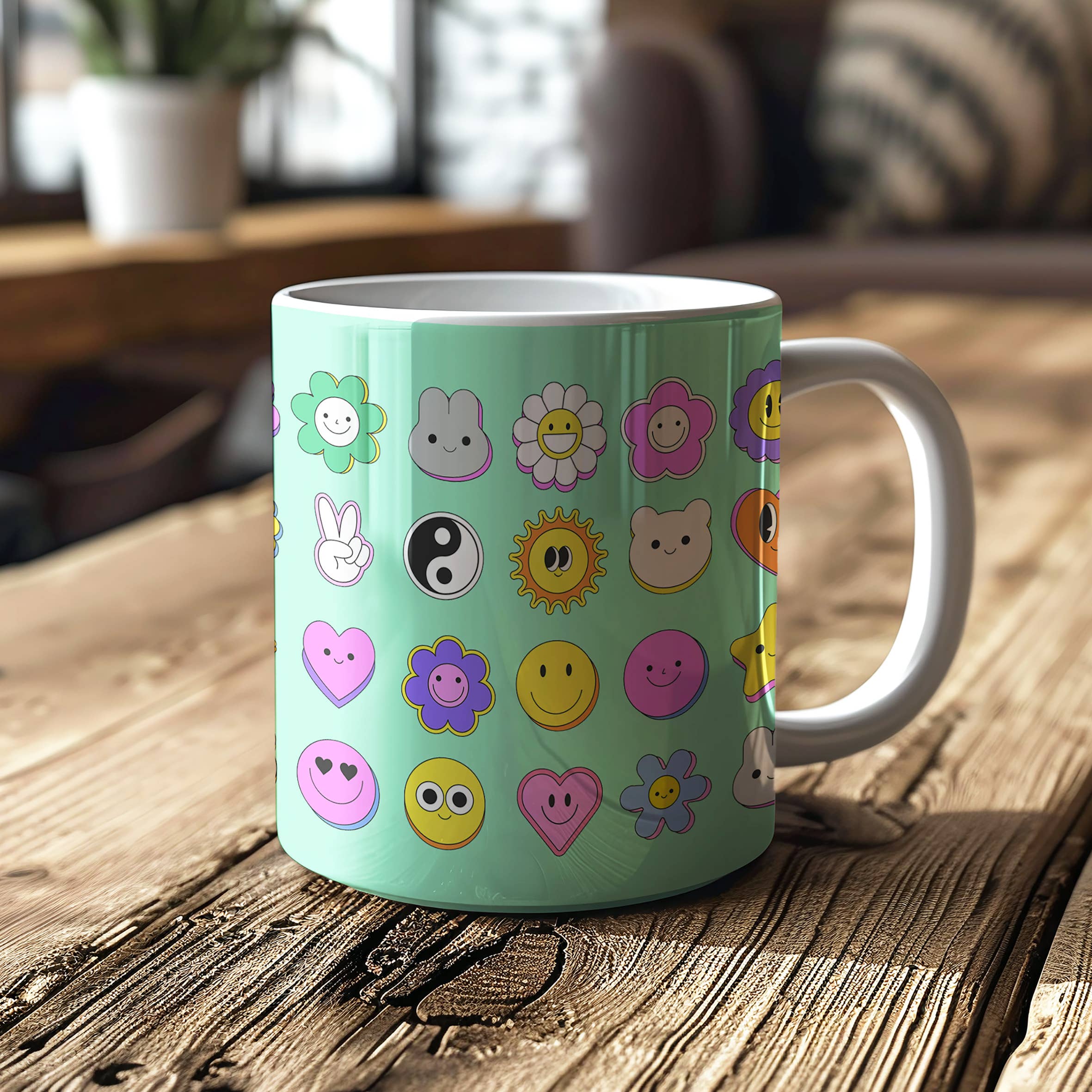 Love Frankie - Wholesale Coffee Mug - Q-Tea Mugs. Cute Kawaii Mugs - 3 Colours Available 1