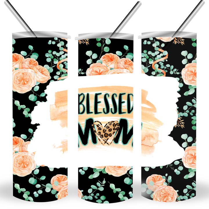 Gobelet Blessed Mom de 20 oz, parfait pour la fête des mères ! pour la vente par Perfectly Diverse Trendz, LLC