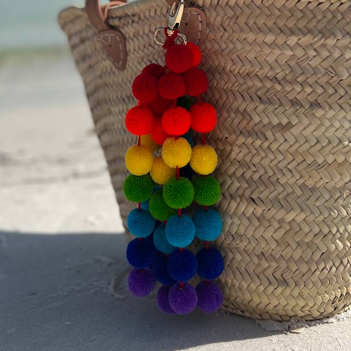 PomPom Galore - Wholesale Accessoire voor portemonnee/tas - Dames - pompom Rainbow tas Charm0