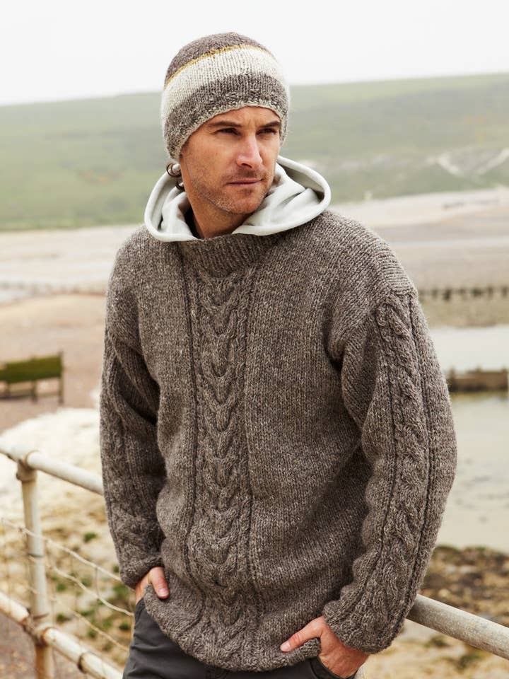 Zermatt Sweater Grey for wholesale by Pachamama Ltd