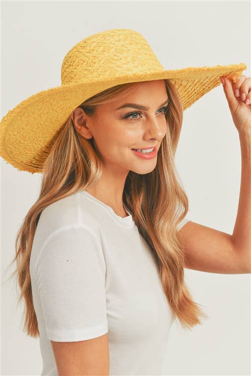 MYS Wholesale Inc - Wholesale Straw Hat - Women's - Solid Summer Floppy Sun Hat38