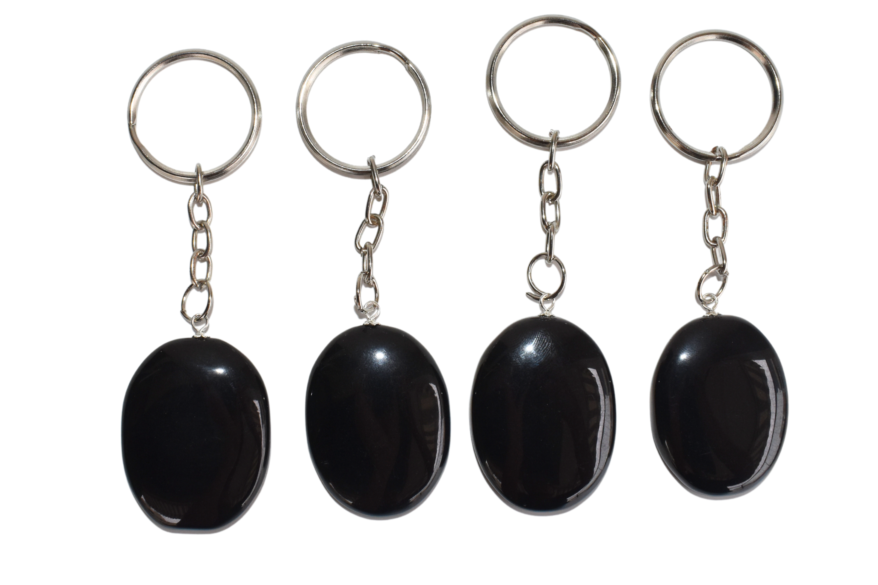 Soothing Crystals – wholesale Keychain – Unisex – Gemstone Keychain | Black Obsidian | Crystal Stone Keyring7