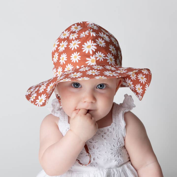 Huggalugs - Wholesale Sun Hat - Kids - Ginger Daisy Sunhat UPF 50+ Baby & Toddler1