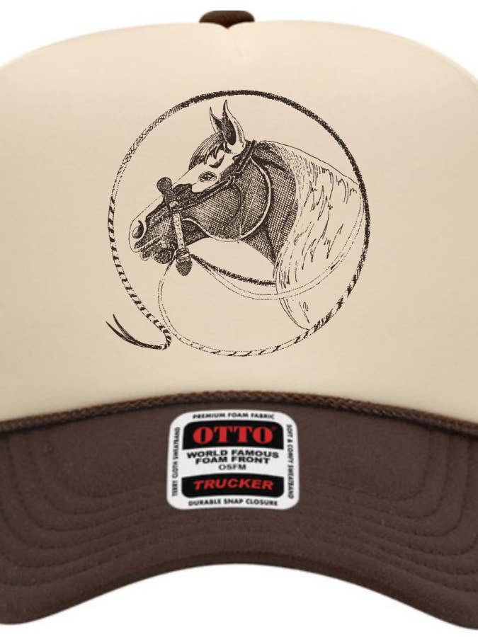 Horse Head Foam Trucker Cowgirl Cowboy Western Rodeo for wholesale by The Rodeo Rose